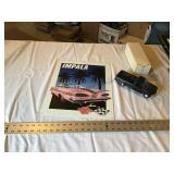 Impala Metal sign and Plastic truck