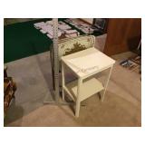 Lamp table and metal TV trays