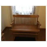 Oak Deacons bench 10