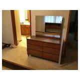 Dresser with mirror