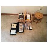 CDs cassette tapes and VCR tapes, Basket and