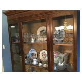 Contents of 2 shelves China and glassware