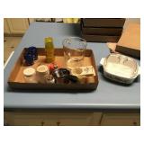 Fire king measuring cup corning Ware dish etc.
