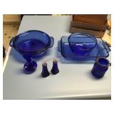 Blue dishes