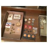 Tokens medallions and foreign coins