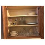 Contents of two cupboards