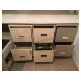 3 Filing cabinets