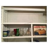 National biscuit box and other contents of shelf