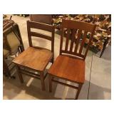 2 Wooden chairs