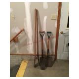 Spade shovel and post hole digger