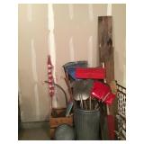 Contents of corner of garage