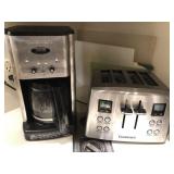 Lot- microwave, cuisanart coffee maker, toaster