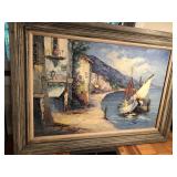 44x32 framed port scene camprio
