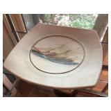 signed plate and canister