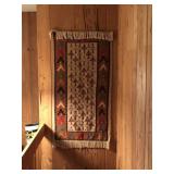 Red tapestry rug