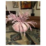 Handmade vase with flowers