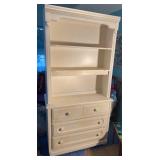 White Dresser and hutch 40Wx19Dx78H
