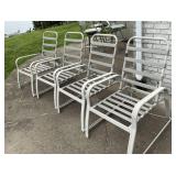 Set of 4 outdoor chairs