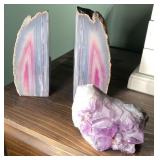 Agate Bookends