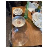Lot including Hammered silver and handblown glass