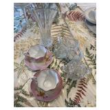 Assorted Glass and teacups