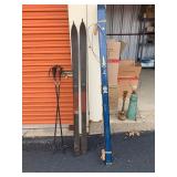 Ski setsand poles. Northlands (wooden) and