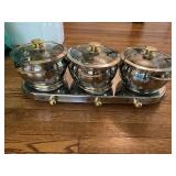 Plate Warmer w/3 Pots