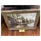 Arni Versteeg "Cottages alongside a River" F