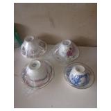 4 Ensembles tasses soucoupes