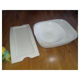 3 Plats blanc