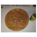 Assiette à relief