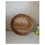 Assiette à relief Dernière scène