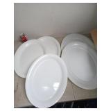5 Plateaux de plastique