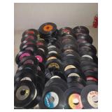 100 Disques vinyle 45 tours sans pochette
