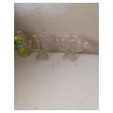 2 Chandeliers en verre