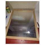 Miroir contour en bois 18'' x 22''