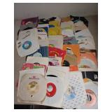 50 Disques vinyle 45 tours
