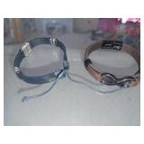 2 Bracelets en cuir