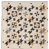 Starburst, lap quilt, 72'W x 72'L