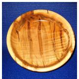 Hand Turned Bowl in Curly Ambrosia and Maple