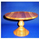 Cake Stand in White Oak and Walnut