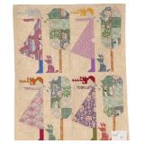 Let's Take a Walk Spot!, lap quilt, 42'W x 52'L