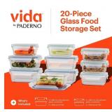 Vida 20 Piece Glass Food Storage Set