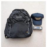 Backpack, Hat and Golf Balls