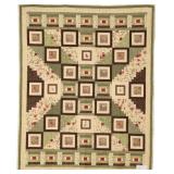 Flora & Fauna of the Nith, bed quilt, 70'W x 88'