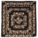 Colourful Garden Walk, bed quilt, 89'W x 93'L