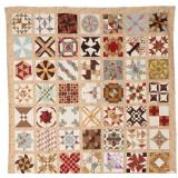Kansas City Star Sampler Blocks, bed quilt, 102'W