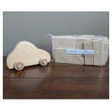 Wooden Toy Car with Creative Play Blocks 2 of 2