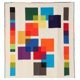 Swatch, bed quilt, 66'W x 75'L