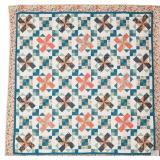 Paddlewheel, bed quilt, 94'W x 95'L